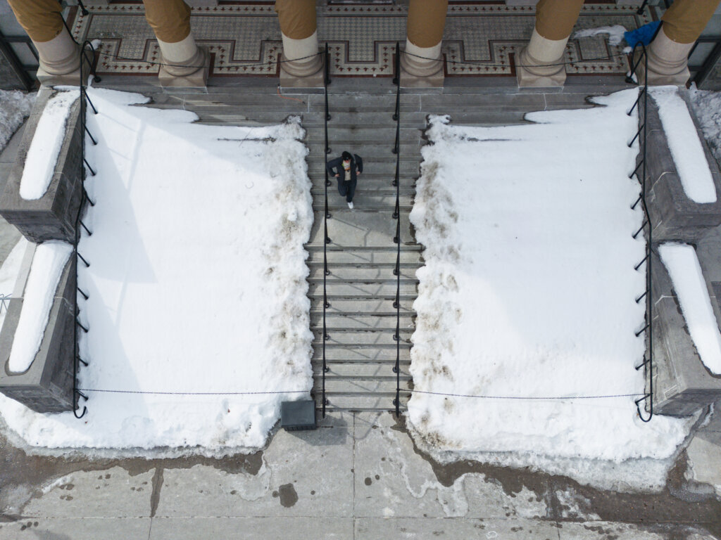 Escalier vue de haut