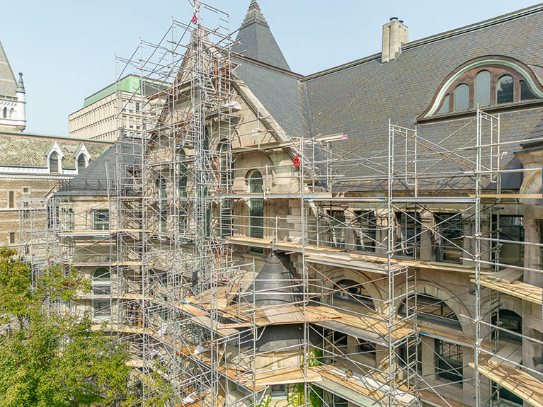 Échafaudage Montreal Atwill Morin Projet 3471 Rue McTavish