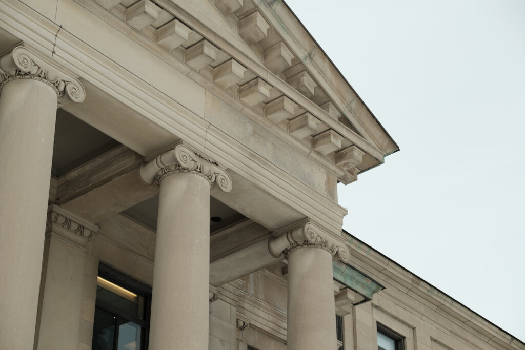 Vue de la pierre du bâtiment