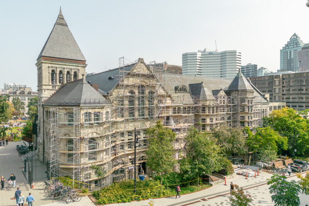escaliers-échafaudage-mcgill