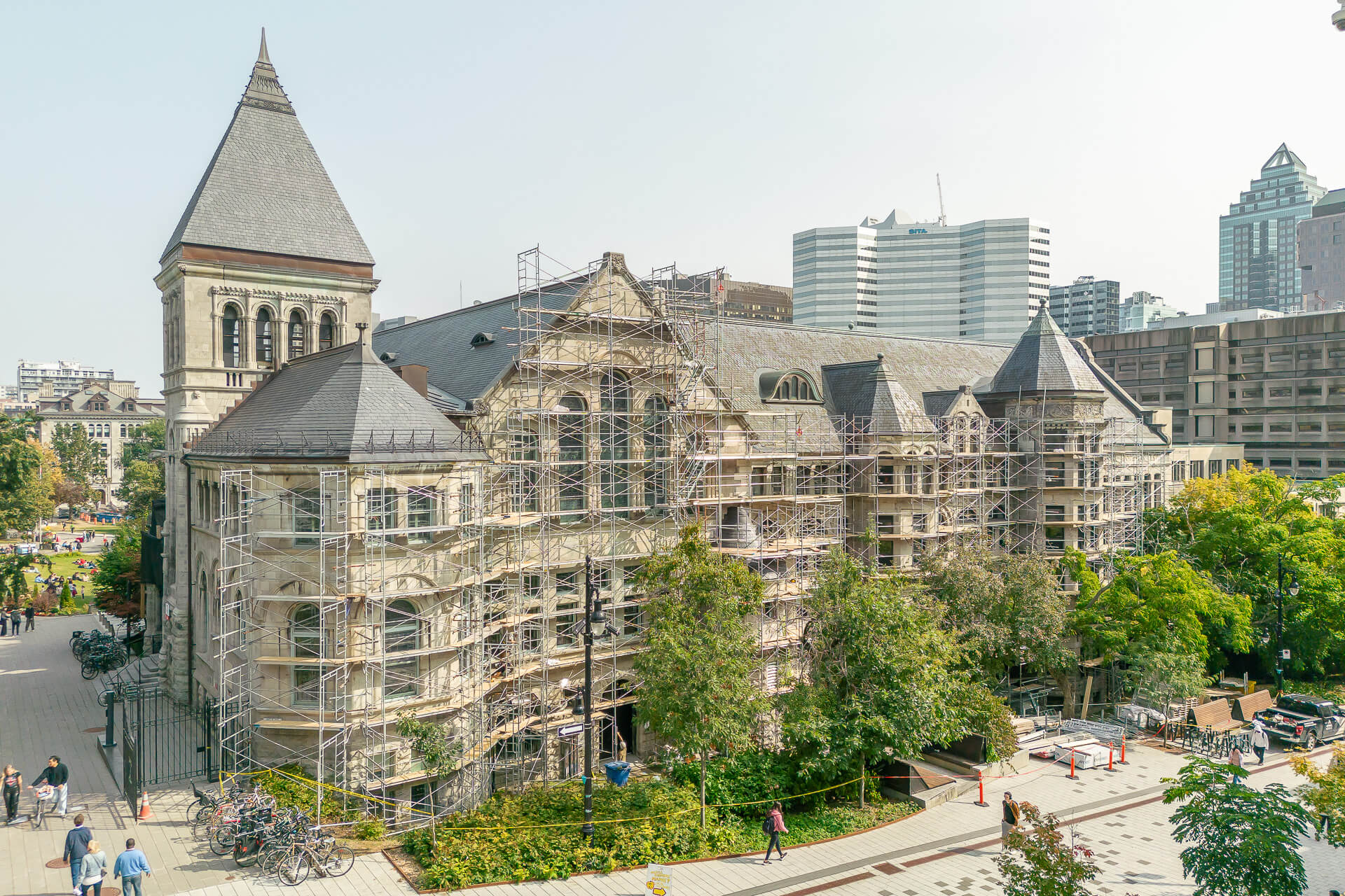 escaliers-échafaudage-mcgill