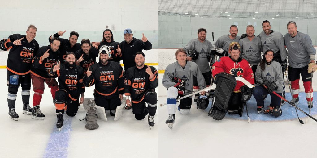 Deux équipes de hockey