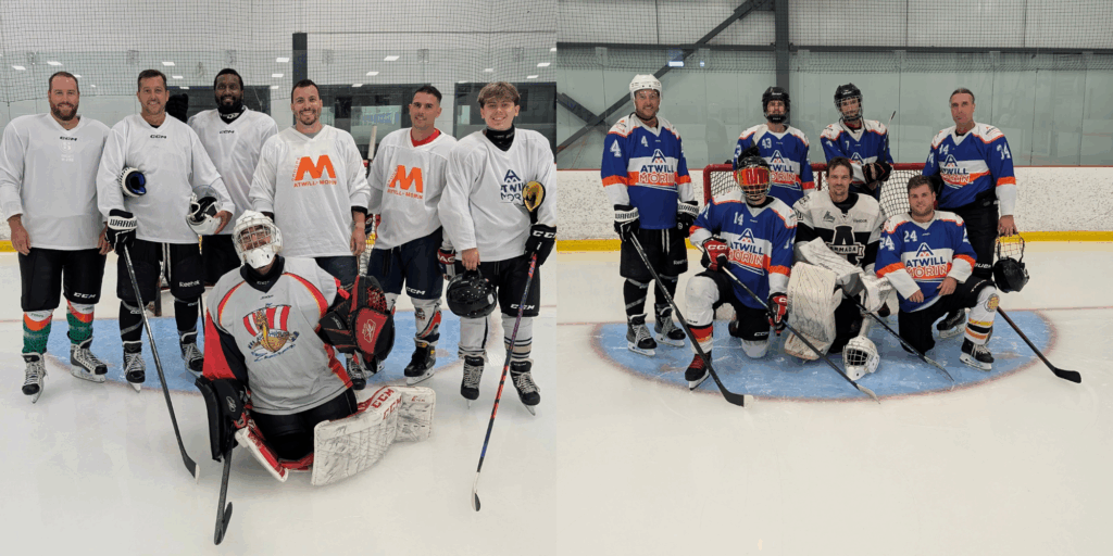 Deux équipes de hockey