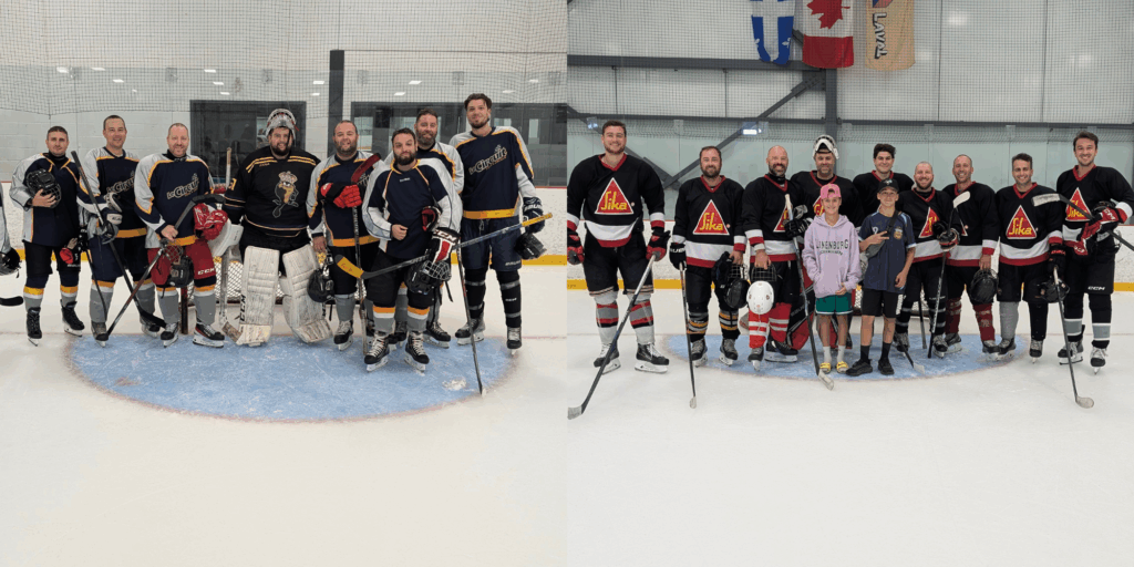 Deux équipes de hockey