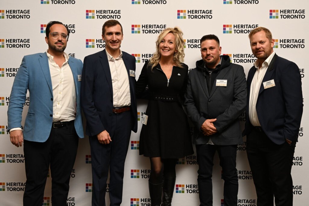 Membres de l'équipe Atwill-Morin aux Heritage Toronto Awards