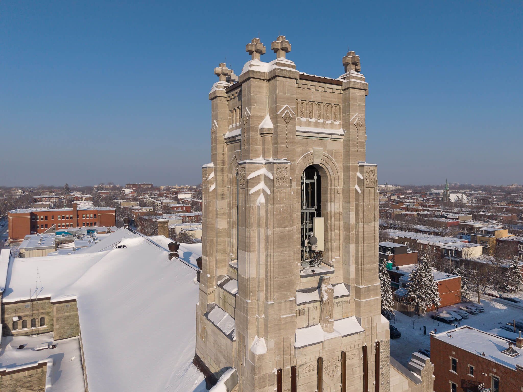 Clocher vue en angle